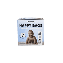 Load image into Gallery viewer, Certified Compostable Nappy Bags - 60 Bags - planetreform.co.nz